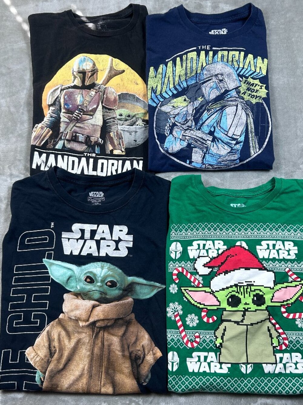 Star Wars T-Shirts Lot of 4 XL The Child Mad Engine Mandalorian Grogu Baby Yoda